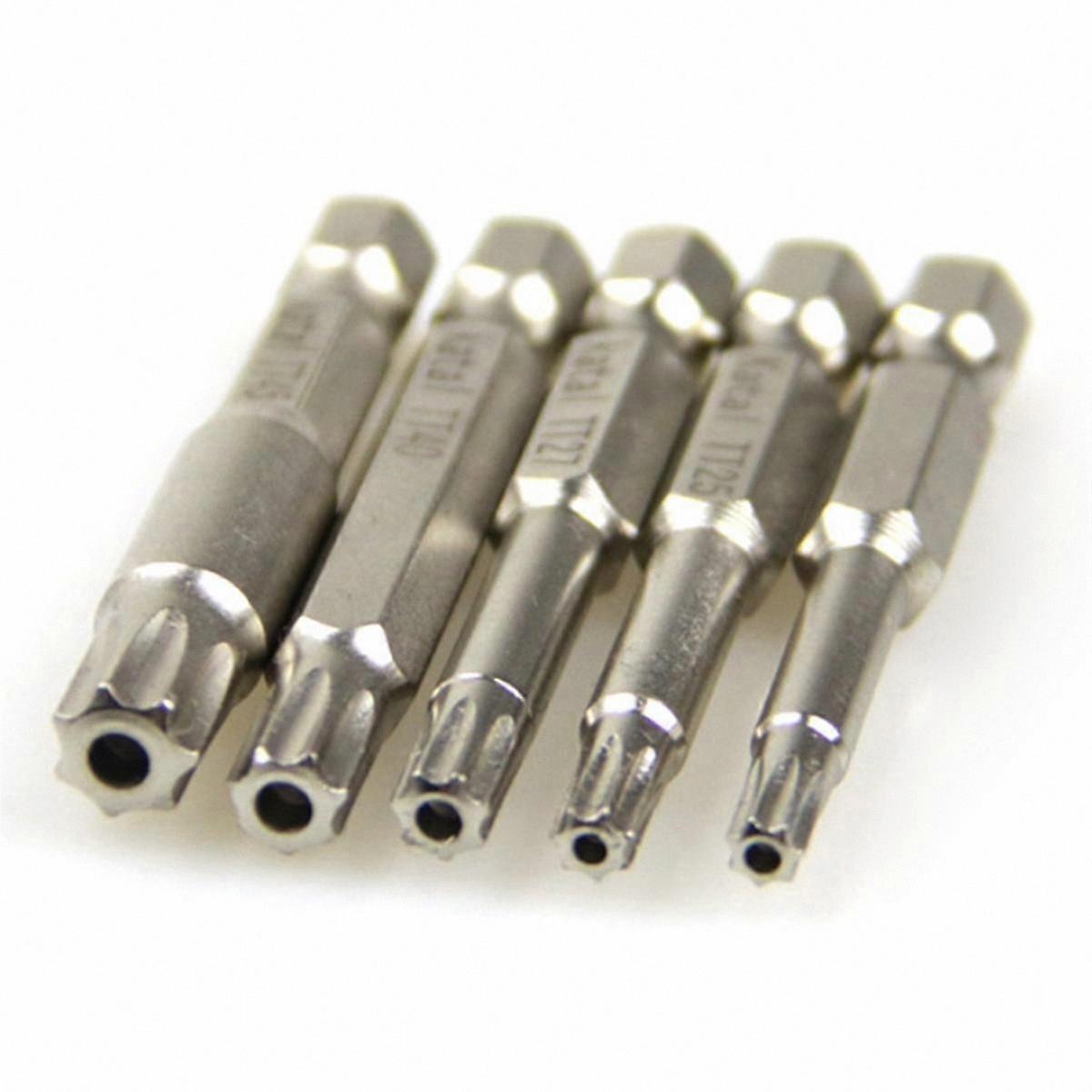 Hexagonal Handle 7-Point Star Screwdriver Bit Set for TT20 TT25 TT27 Plum Head Applications