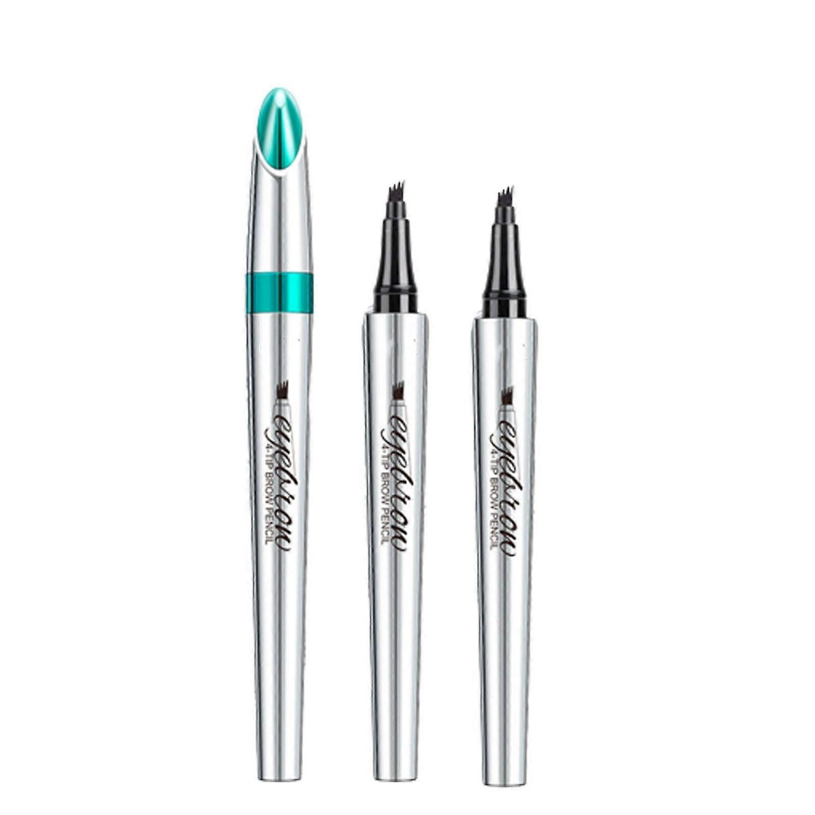 Waterproof Eyebrow Pencil 4 Fork Tip Microblading Pen LongLasting Smudge Proof 2pcs 05