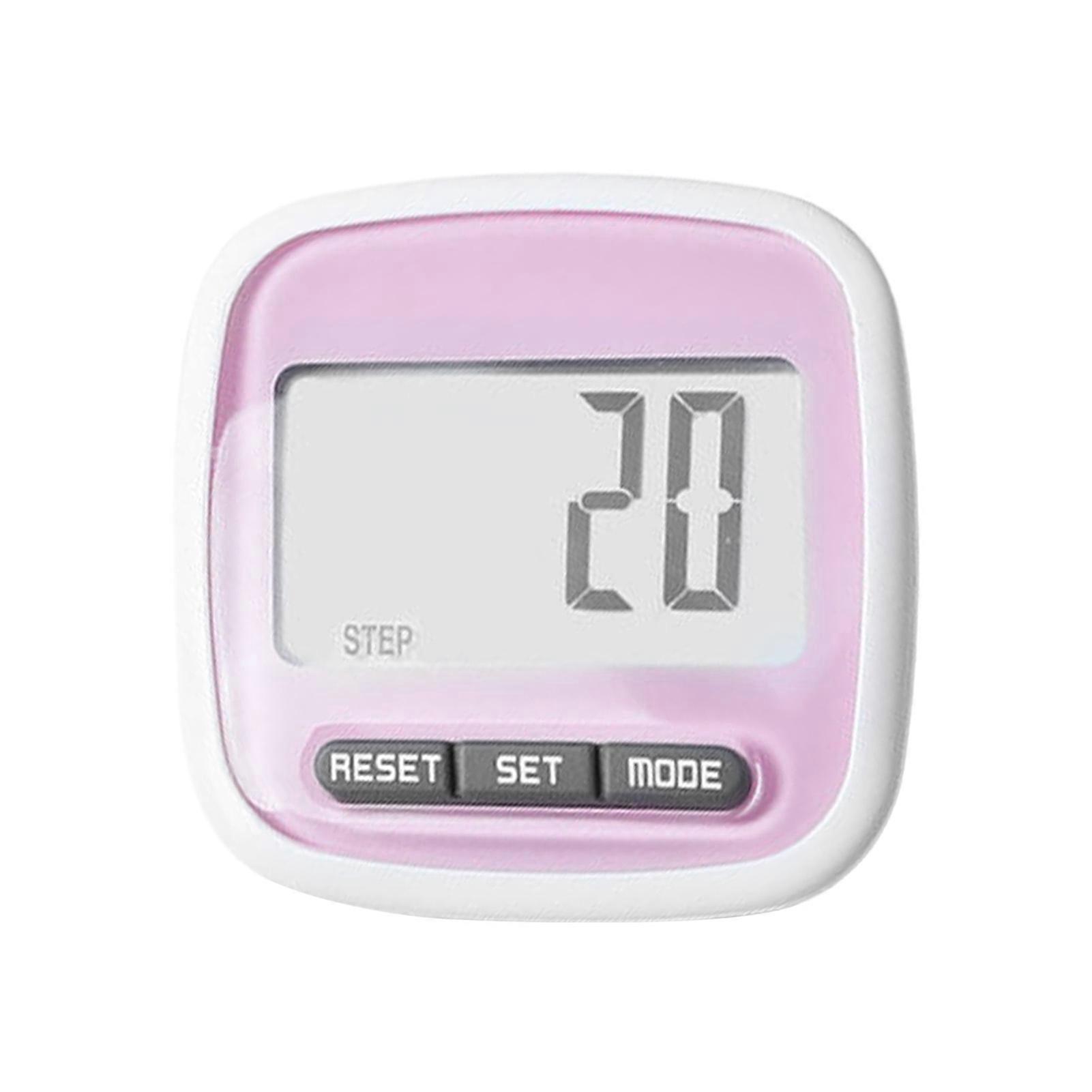 LCD Pedometer For Walking Running Jogging Training Step Counter Double Keys Mini Digital Calculation Clip-on Passometer