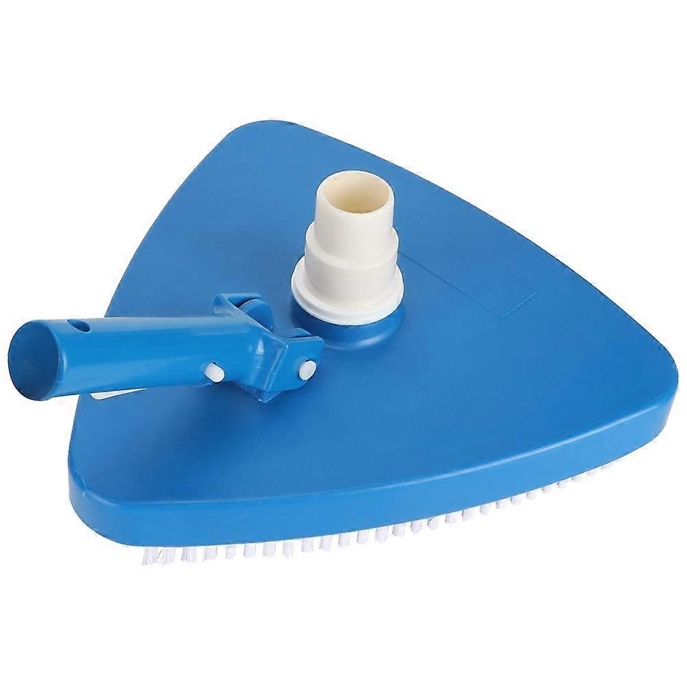 Pool Vacuum Head for Inground Pools, Triangular Design with Weighted Base, Durable Cleaning Brush Tool for Swimming Pools