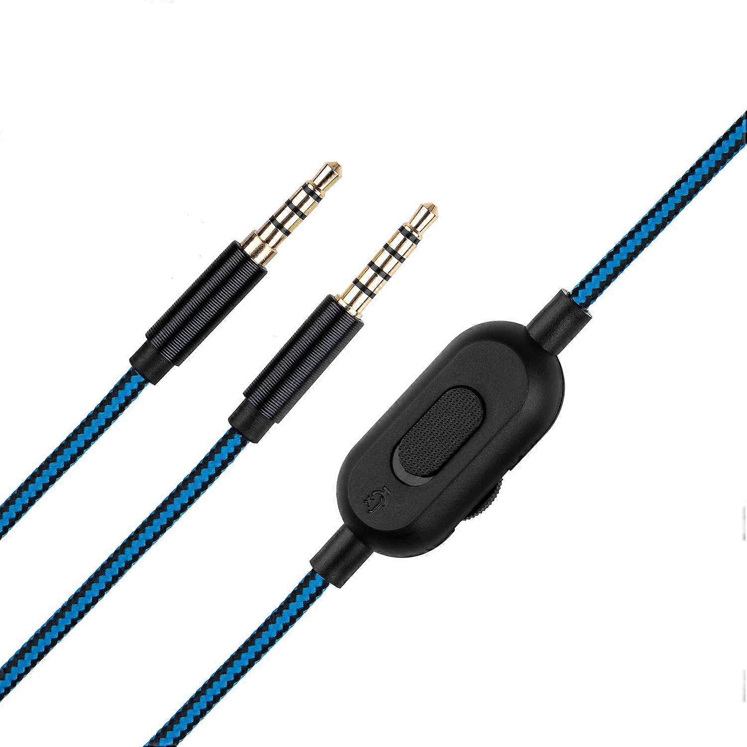 Headset Cable with Volume Control, 2m Braided Replacement Cord for Astro A10 A40 A50 A30