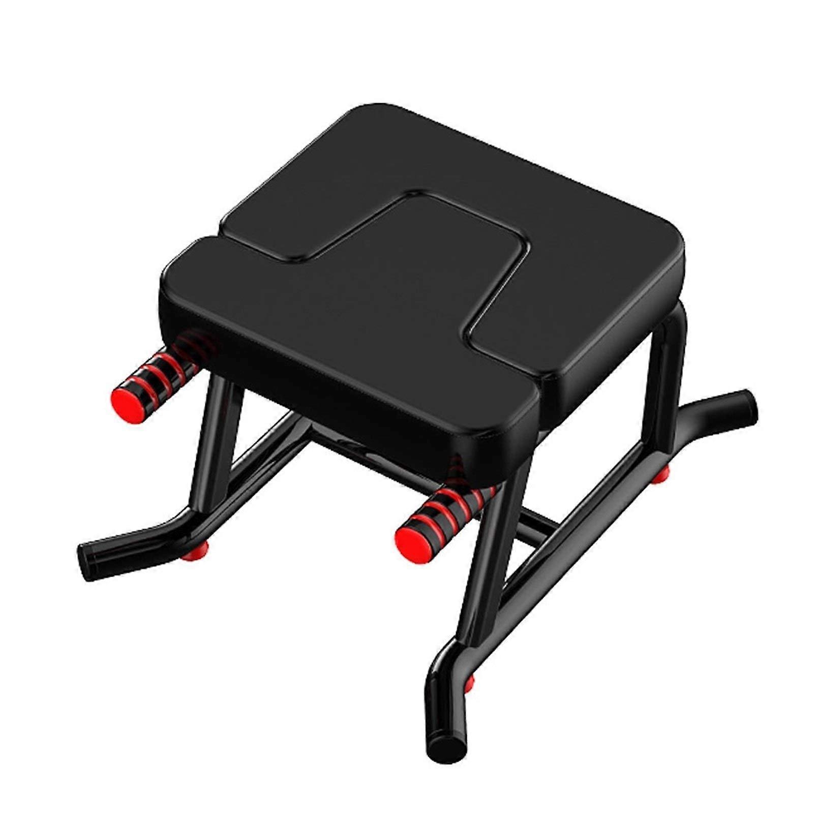 Yoga Inversion Chair with Ergonomic Support for Core Strength and Neck Relief, Foldable Black