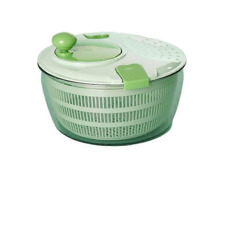 Salad Spinner Vegetable Washer 4L Large Capacity NonSlip Base Quick Spin Dry for Greens