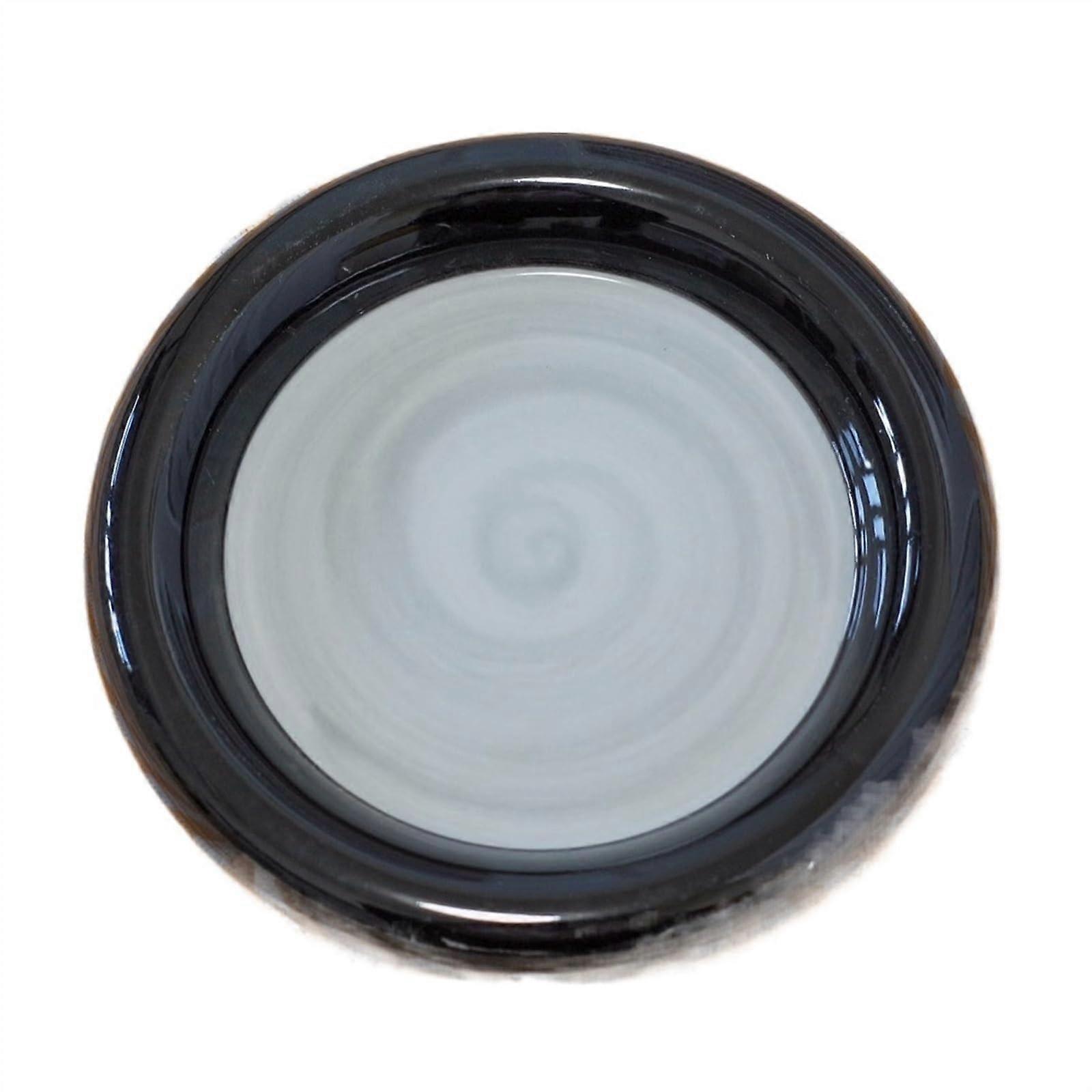 Ceramic Dinner Plates Colorful Round Serving Plates with Smooth Edge Stackable for Home Use