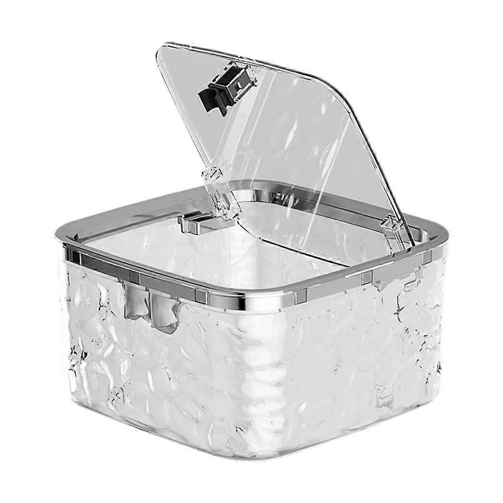 Mini Trash Can with Easy Press Lid, Compact Desktop Waste Bin for RV, Dorm and Small Spaces