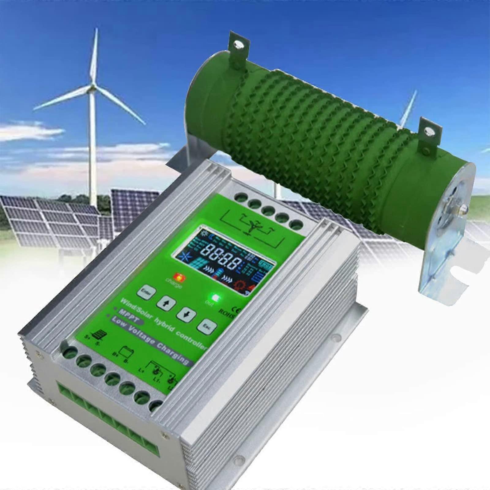 48V 1000W MPPT Hybrid Charge Controller for Wind Solar System, Smart Charging LCD Display Multi Protection