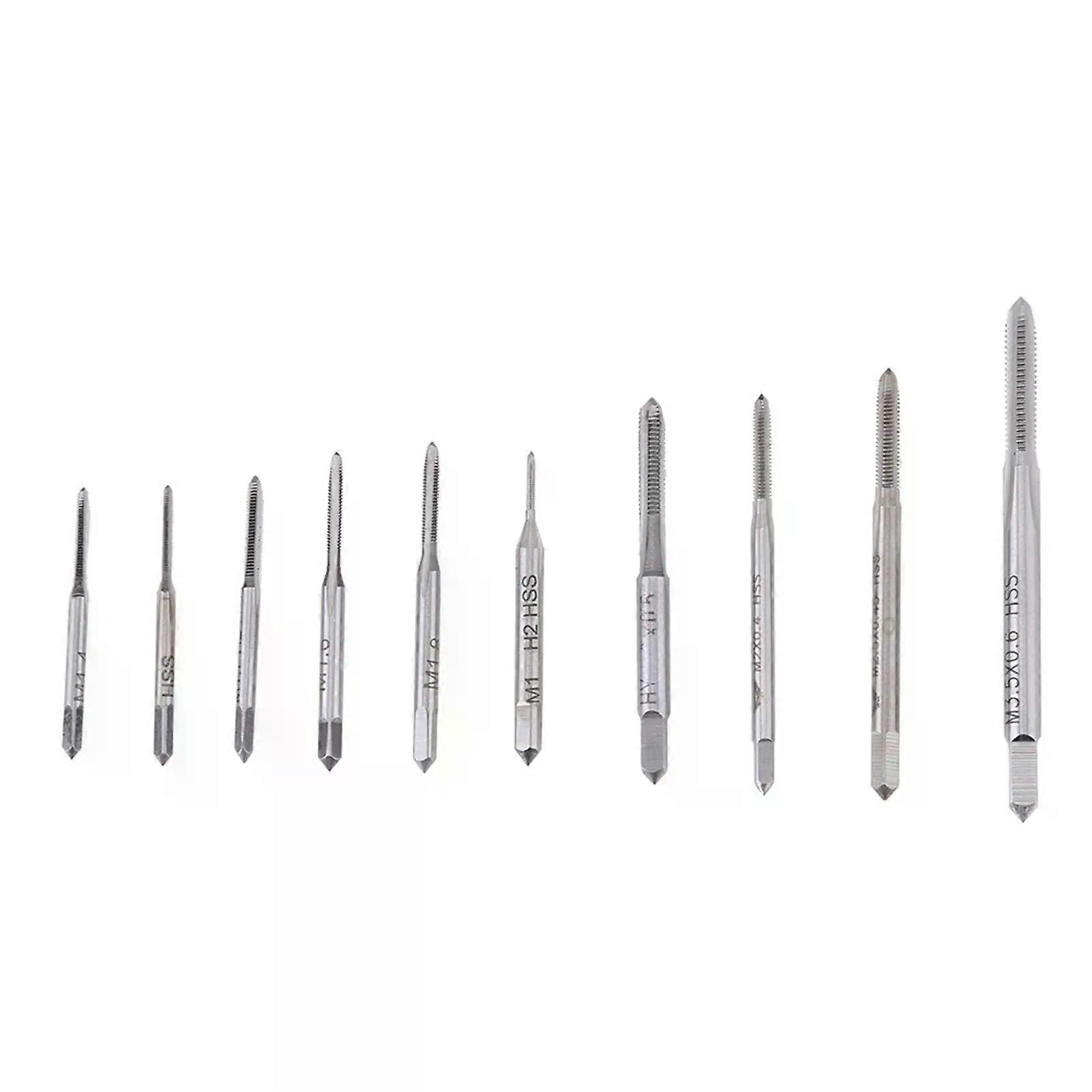 10pcs Mini M1 to M35 Machine Hand Tap Thread Wire Tapping Threading Taps For Machining Nuts Or Other Common Thread