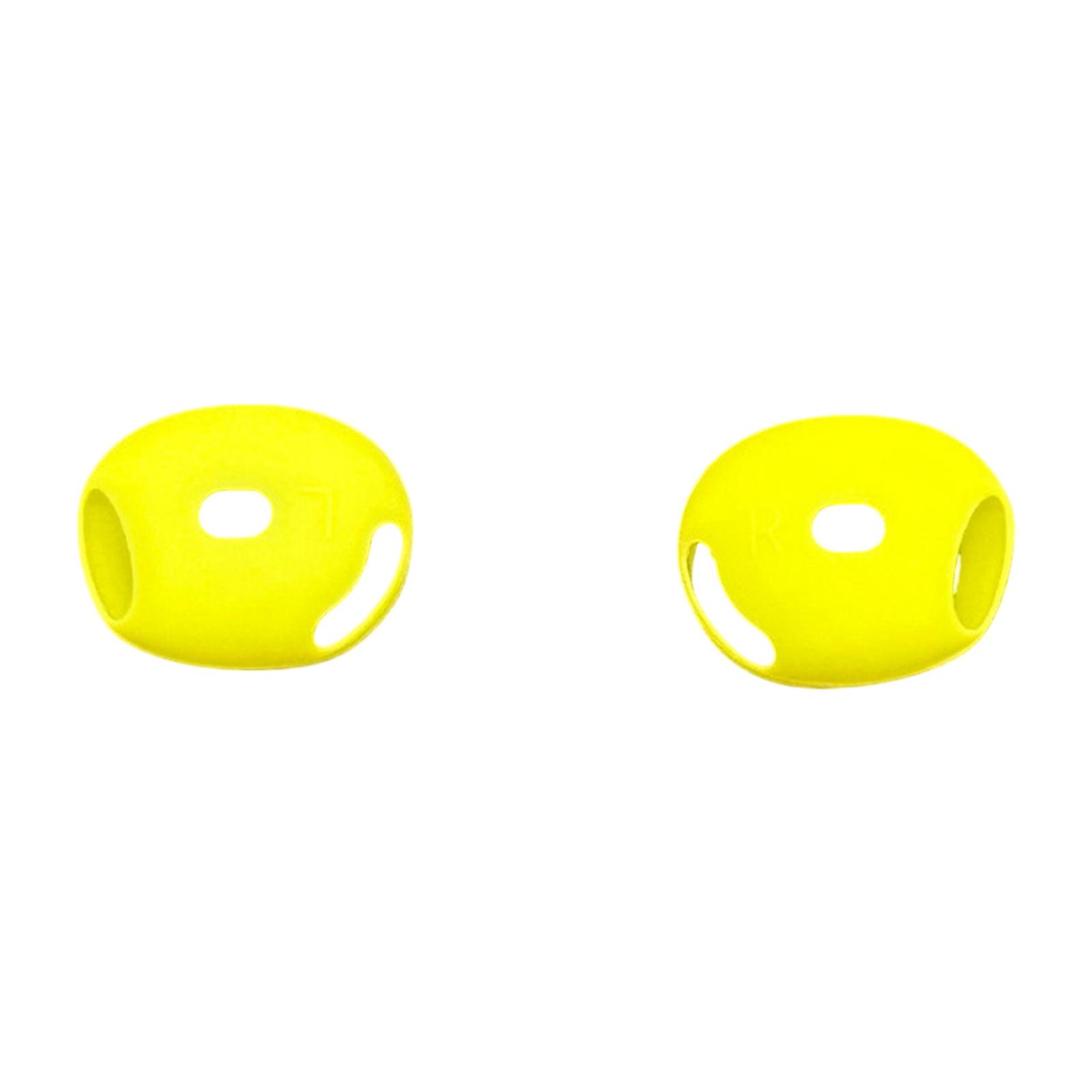 Flexible Silicone Protective Case for Dedicated Earbuds Model Featuring Scratch Resistant Texture Skin Friendly Feel  Yellow