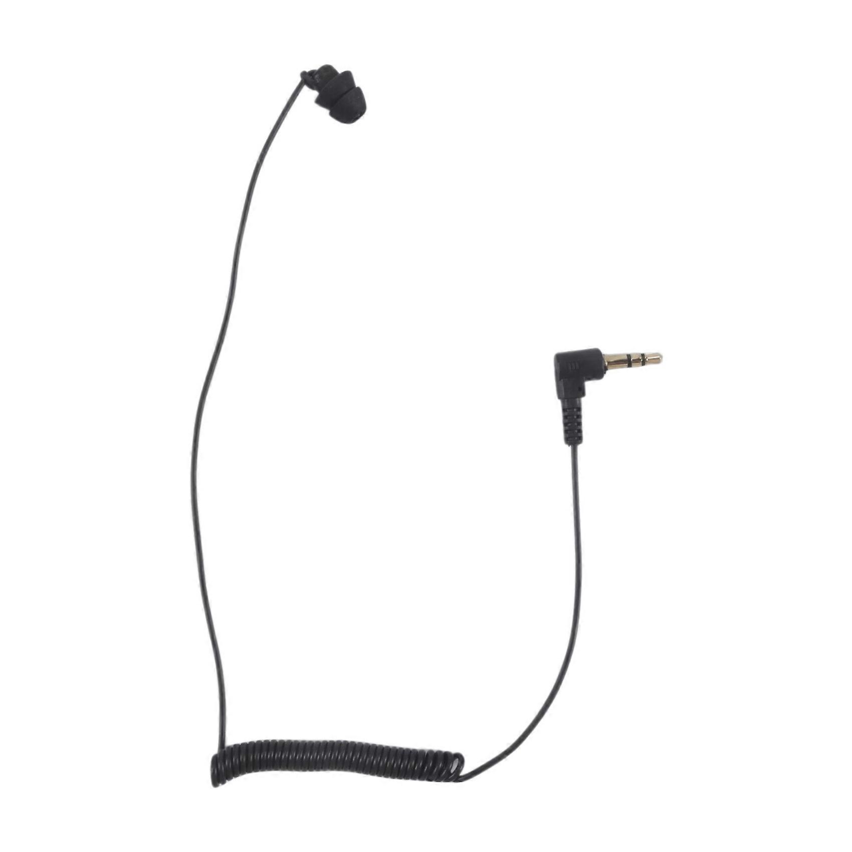 3.5mm Spring Single Side Earbuds Wired Headset for Mobile Phone MP3