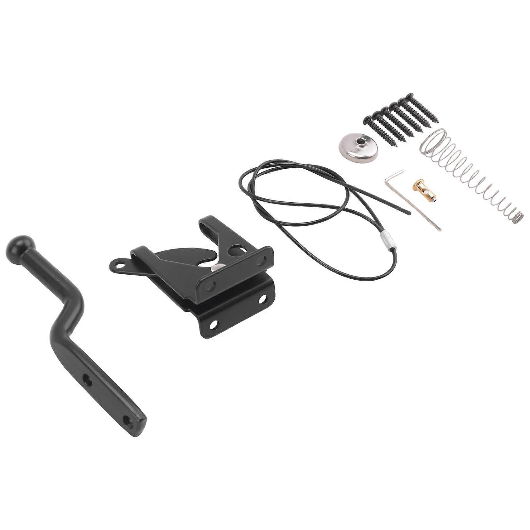 Self Locking Gate Latch for tre gjerde Heavy Duty, stål Spring Cable Pull String Gate Hardware Gate Lock for Garden