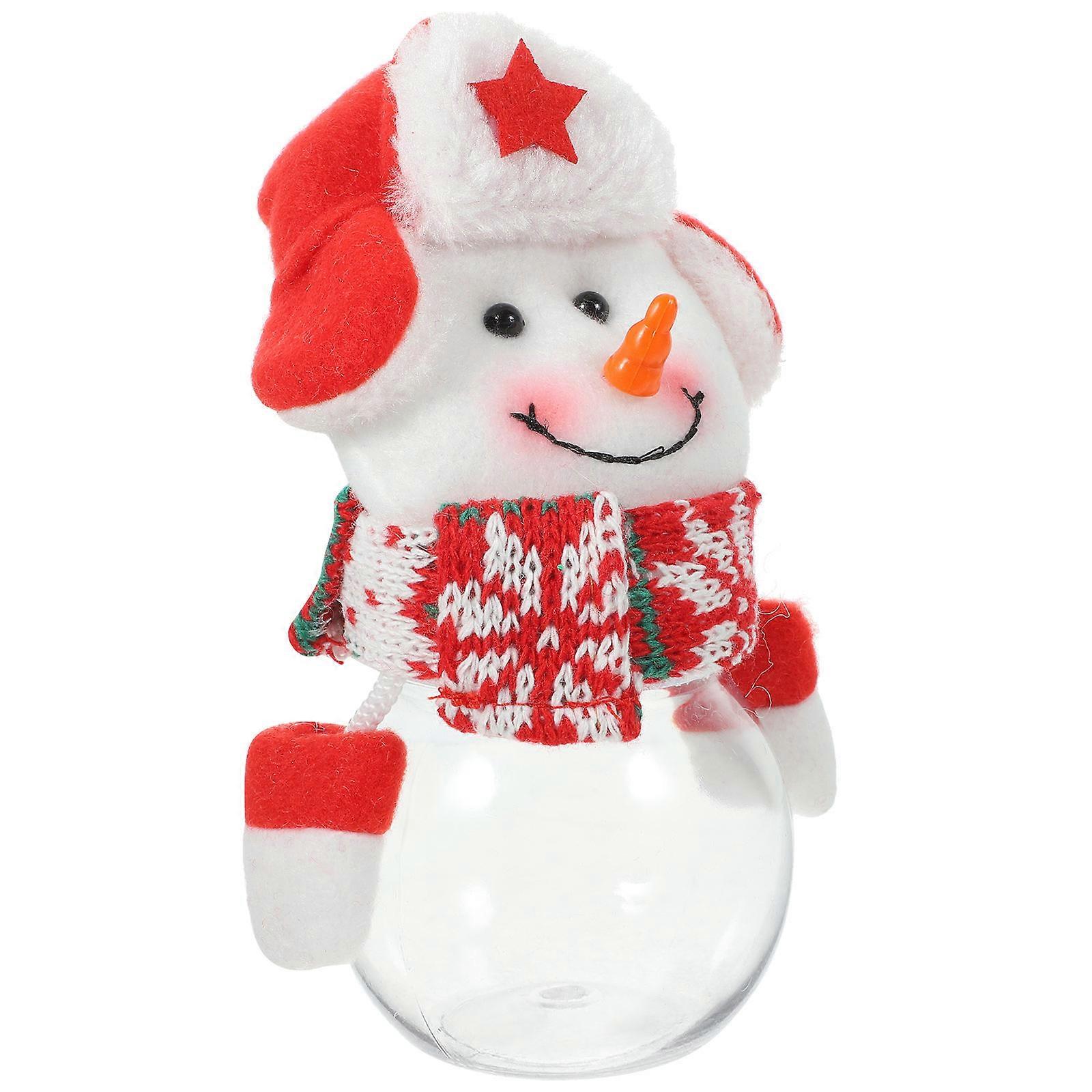 Christmas Candy Jar Cartoon Storage Canister for Multipurpose Use