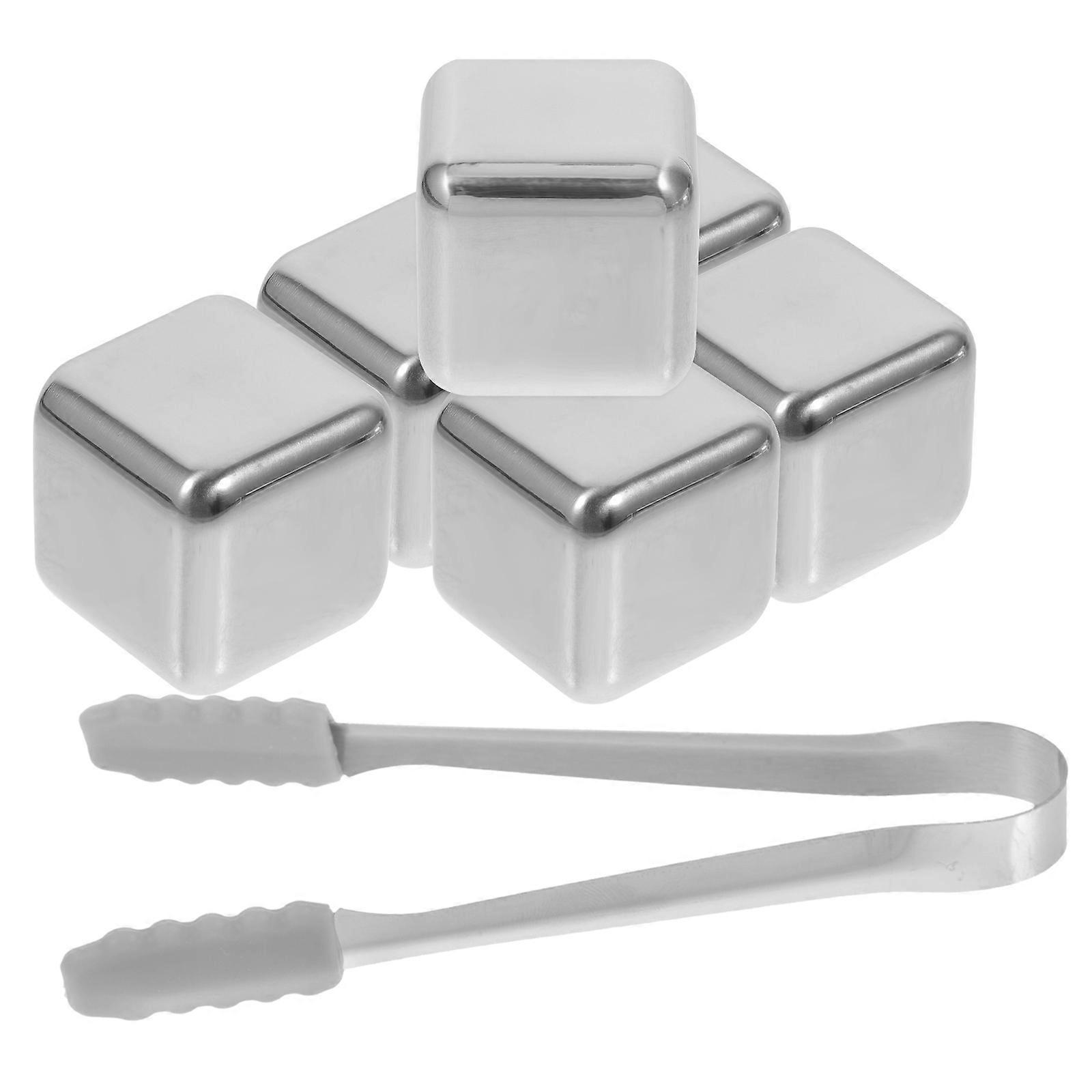 Whiskey Cooling Stainless Steel Ice Cubes for 1Set Reusable Use