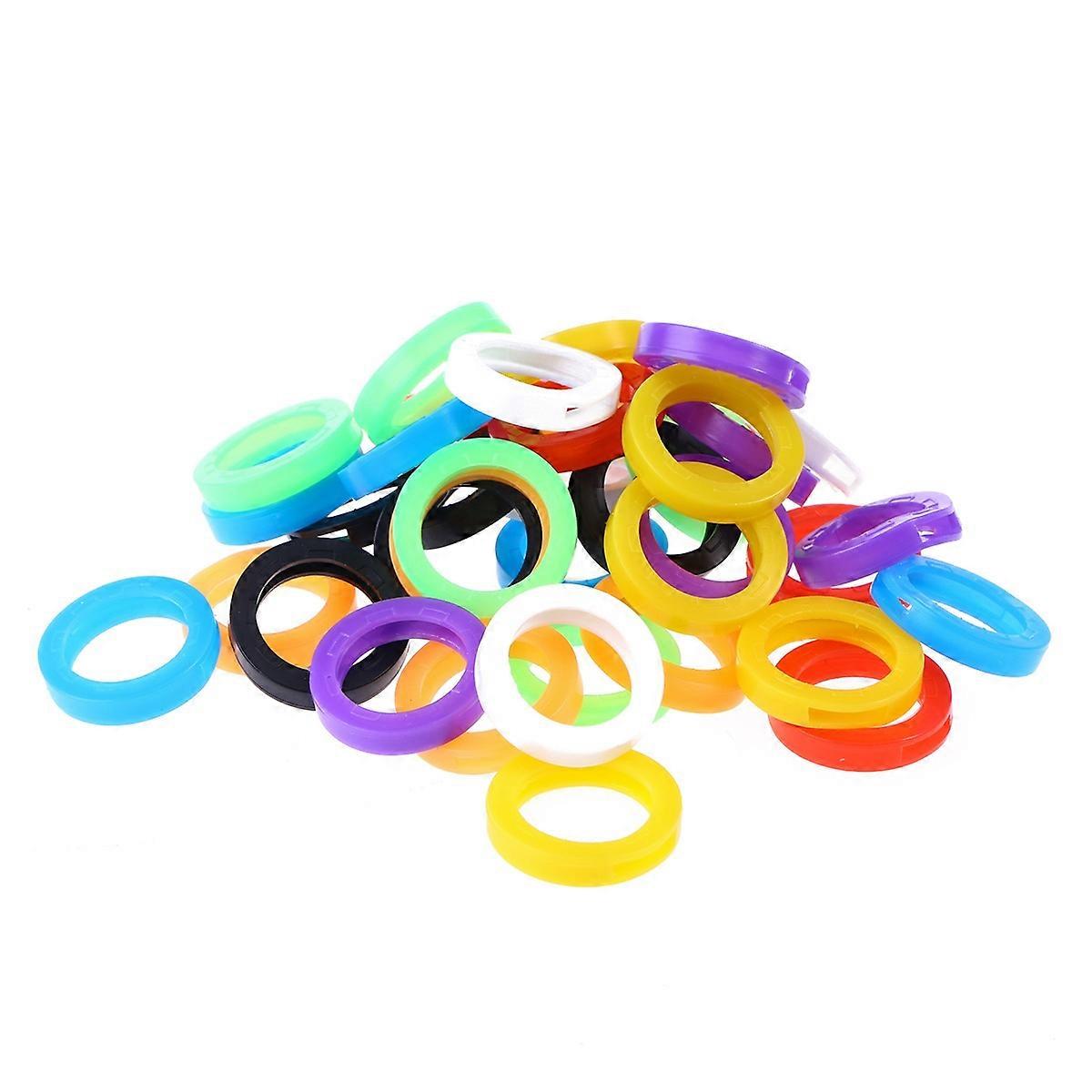 Colored Silicone Key Caps Key Covers for Numbering Keys 30Pcs Elastic Set