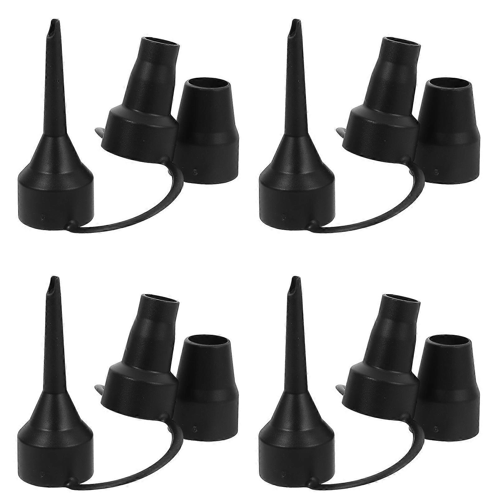 Air Pump Attachments Plastic Pump Nozzles for Air Bed Replacement 4Pcs Set