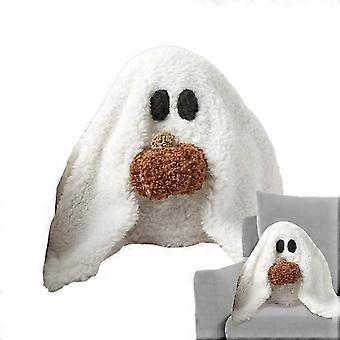 Halloween Ghost Doll Plush Toy Cute Soft Ghost Plush Doll With Pumpkin Home Decor Throw Pillow Children Birthday Christmas Gifts