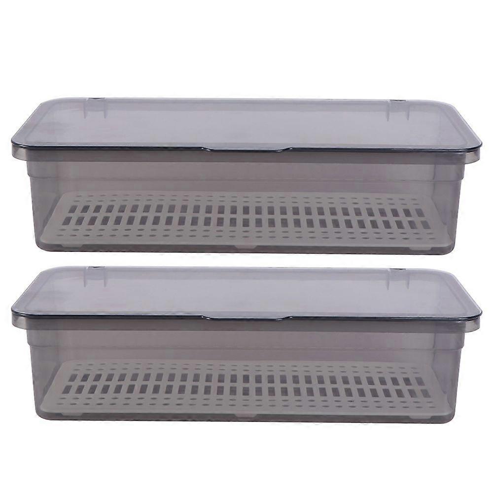 2pcs Reusable Utensil Holder Tableware Chopsticks Box silverware Drying Board Boxes
