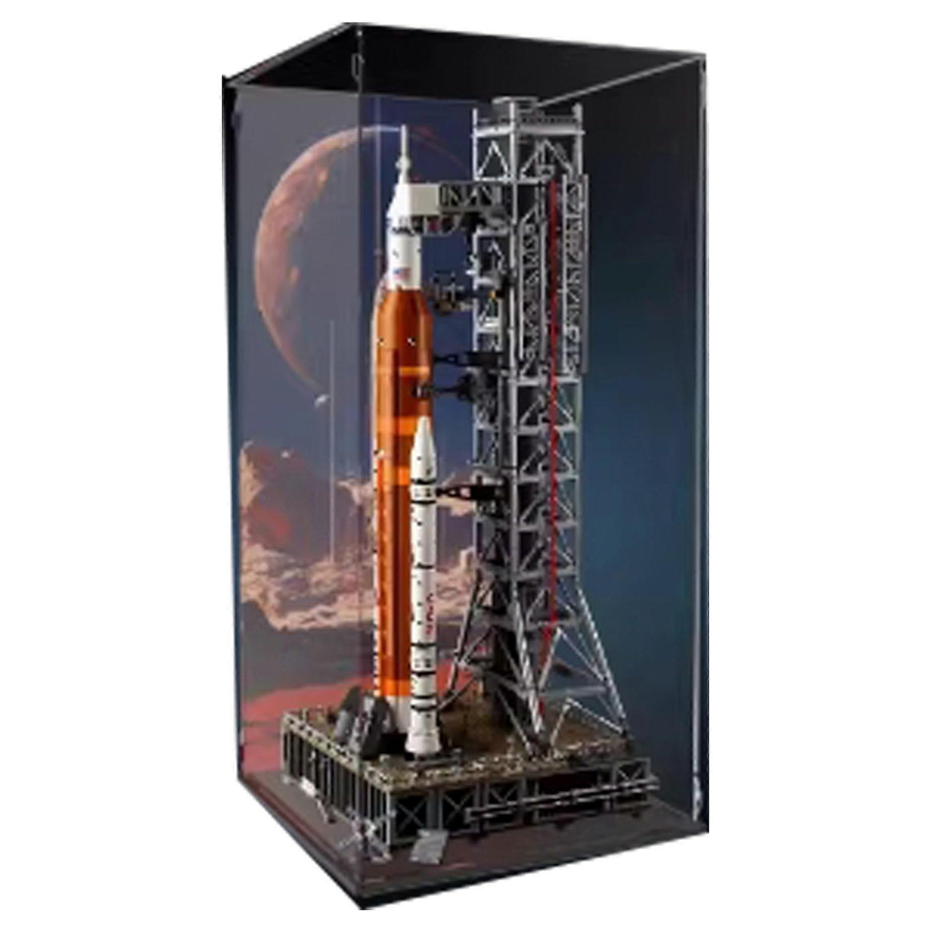 Acrylic Display Case for  10341 Space Launch System, Large Dustproof Clear Showcase