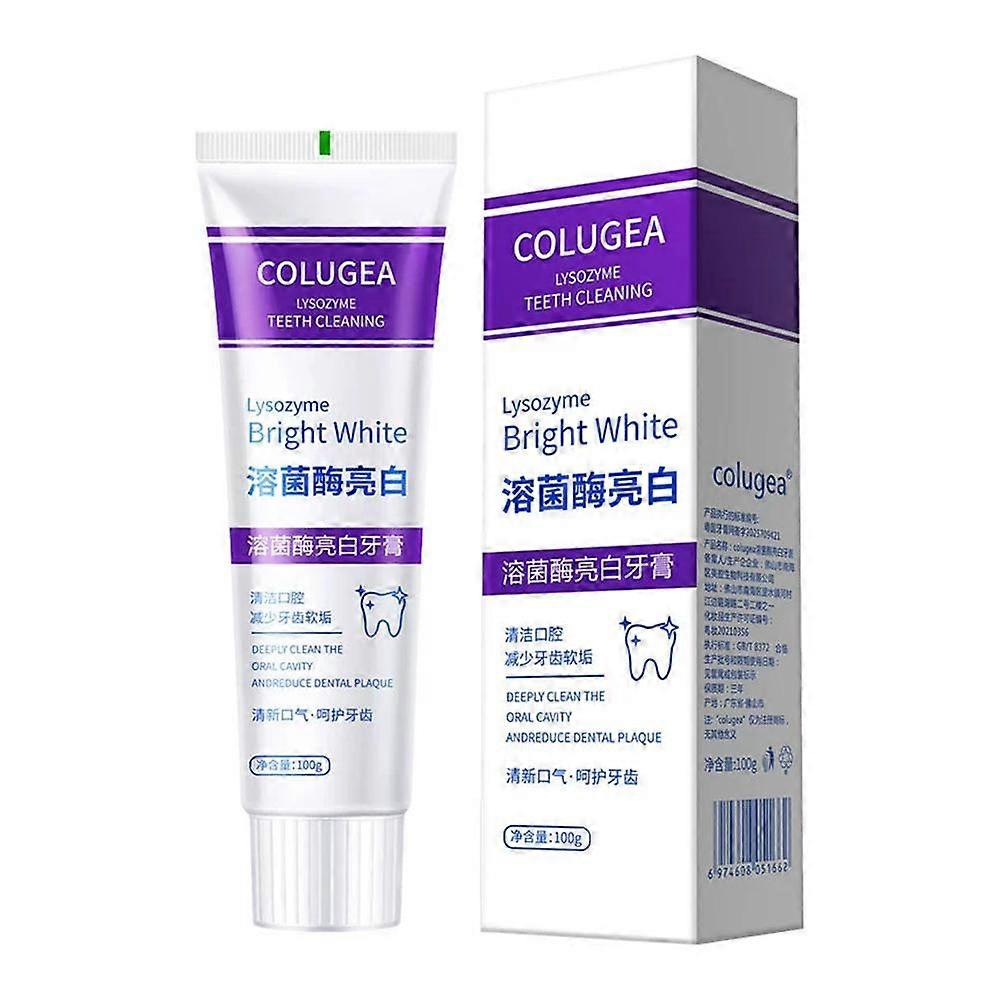 100g (A) $Lysozyme Whitening Cleaning Toothpaste
