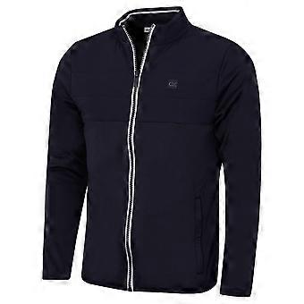 Suéter de golfe masculino Calvin Klein Atlantic Hybrid Stretch com isolamento térmico e zíper frontal.