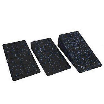3pc Leg Stretcher Foot Squat Wedge Foam Slant Board for Squats Calf Raise Block Yoga Wedge Equipment