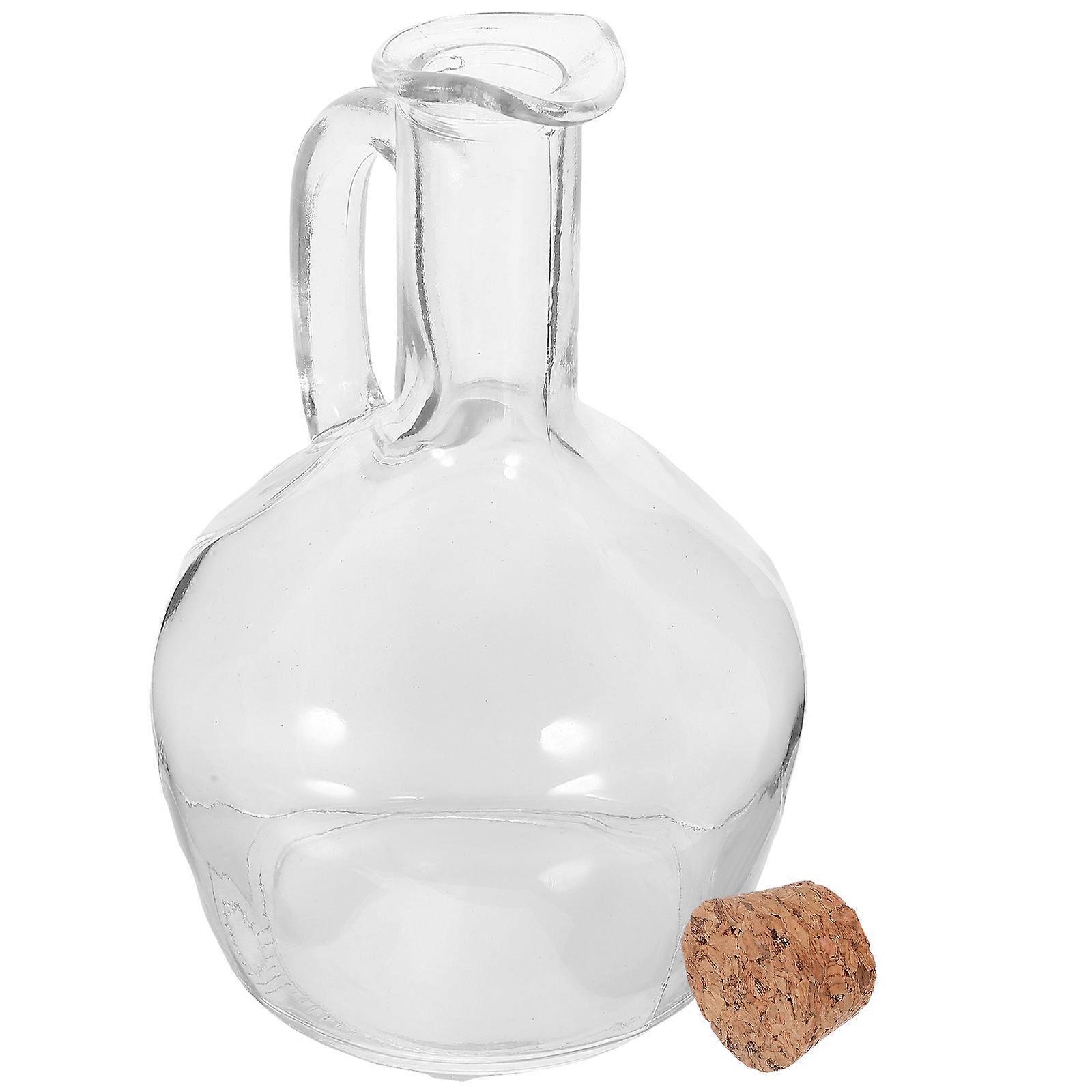 Transparent glasoliedispenserflaske til opbevaring af krydderier 430 ml