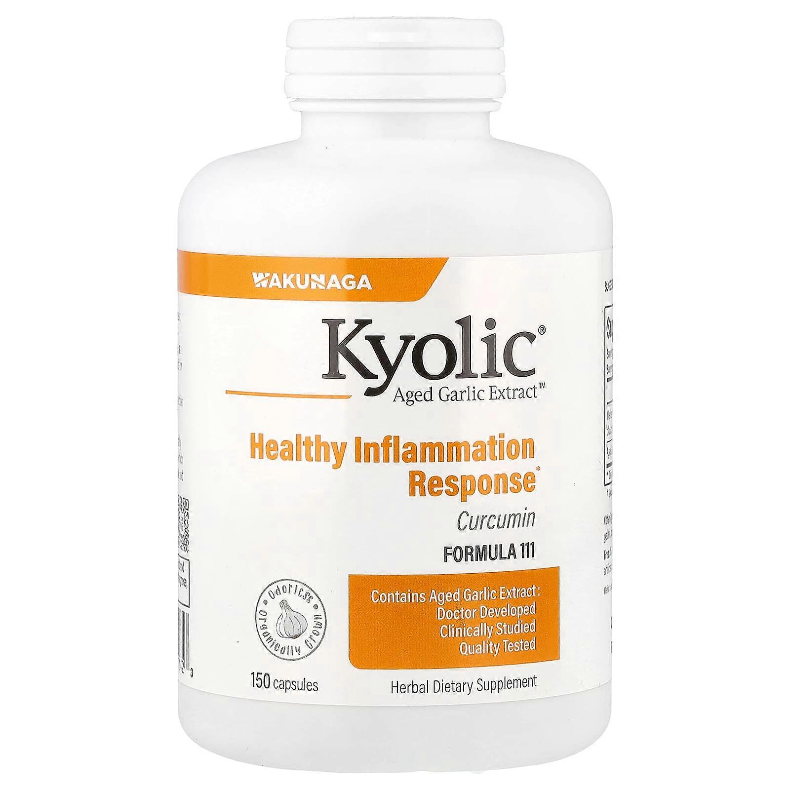 Kyolic, Aged Garlic Extract, Curcumin, 150 Capsules