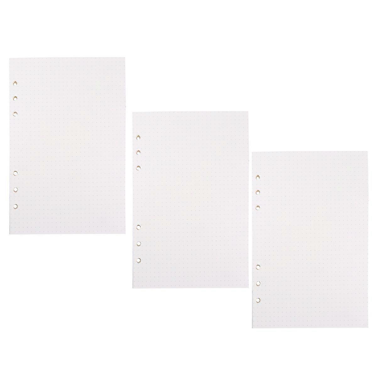 Loose-Leaf Refill Papers Notebook for Writing 135 Sheets Dotted Pattern
