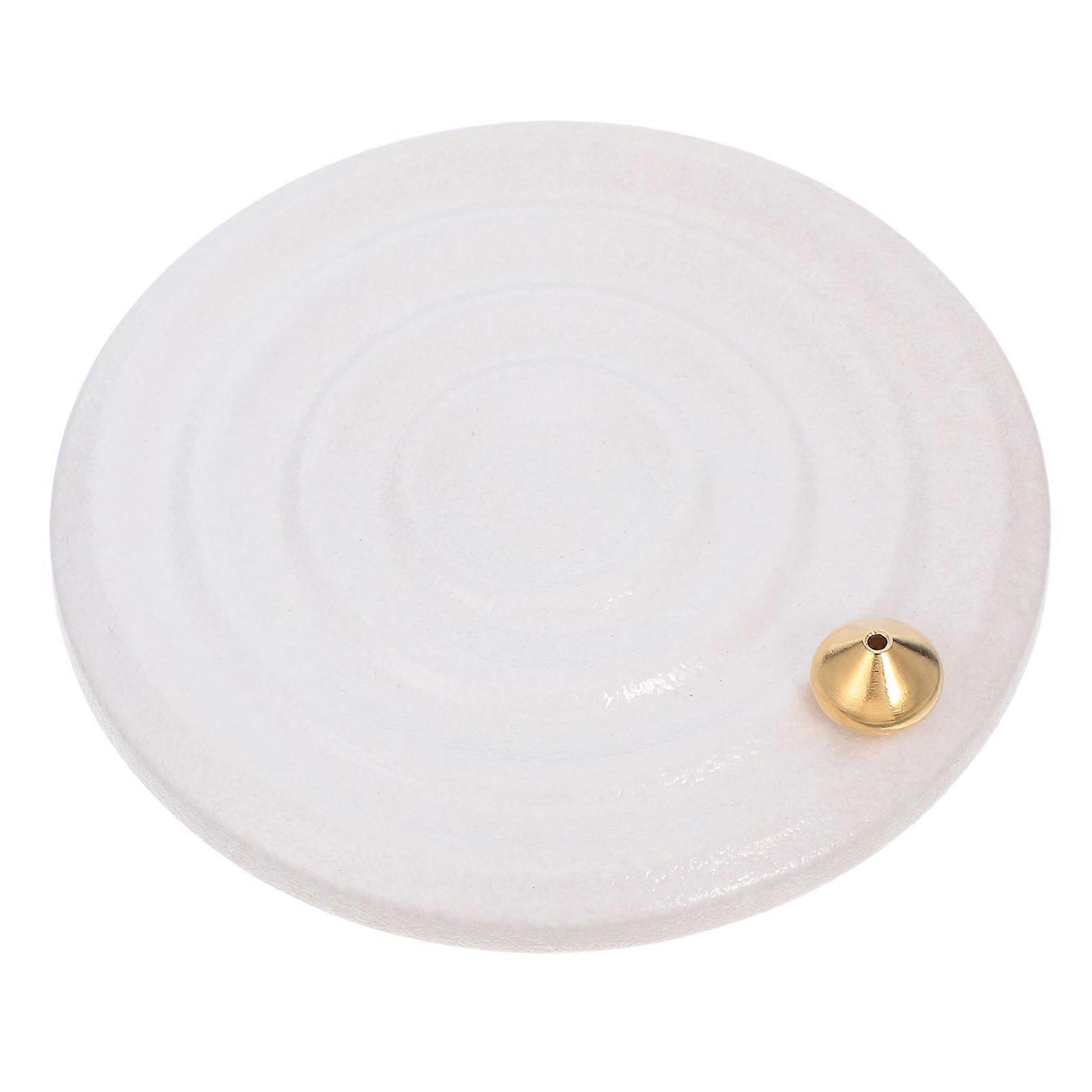 White Ceramic Incense Holder for Aromatherapy with Ceramic Material