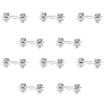 Mountain Bike Mudguards Clip Silver Fixed Buckle Convenient 60Pcs