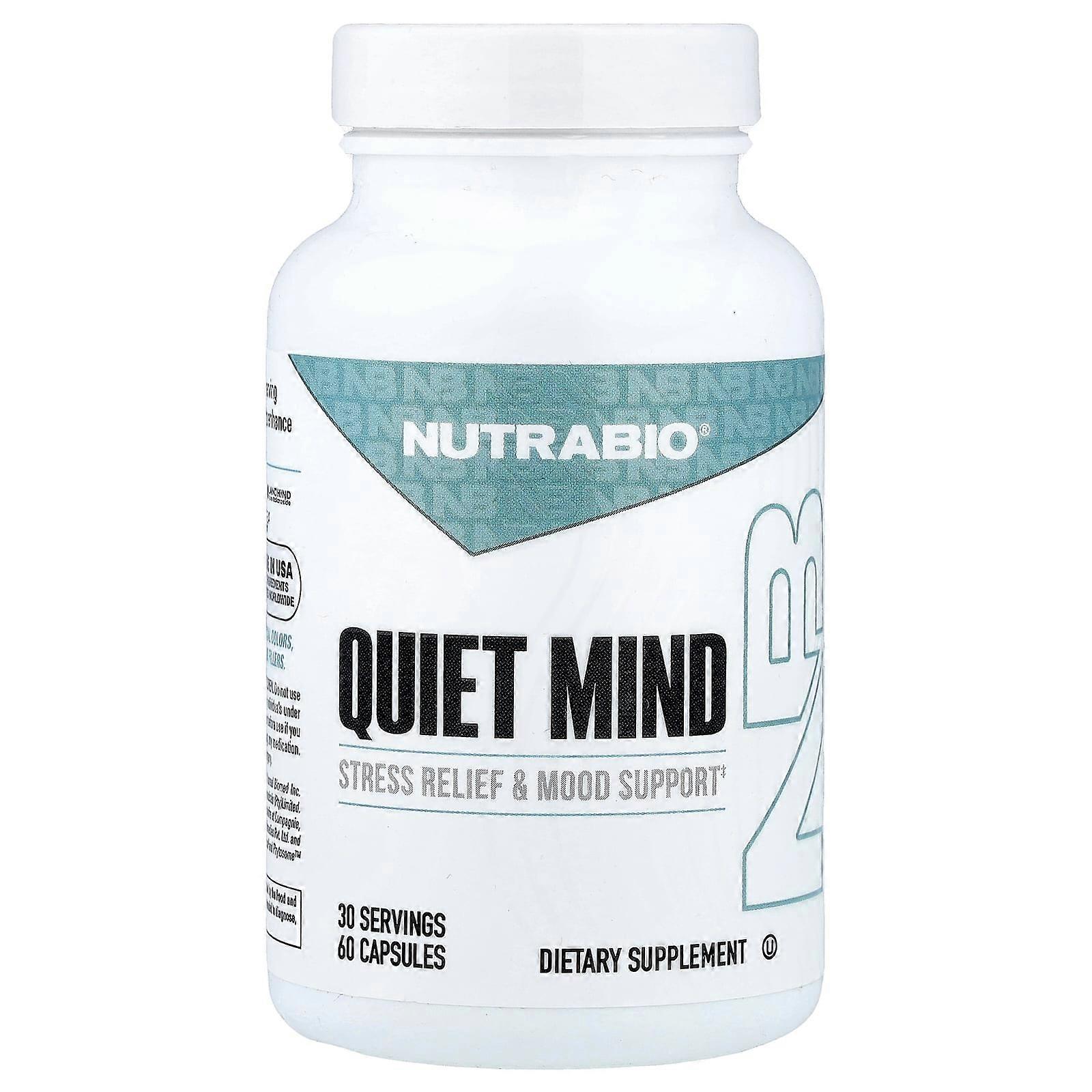 NutraBio, Quiet Mind, 60 Capsules