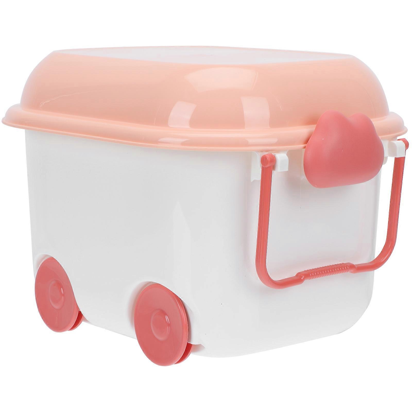 Plastic Storage Box Multi-Functional Storage Box with Wheel for 1Pcs