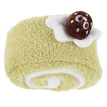 Petit animal lit douillet hamster nid d’hiver avec Swiss Roll Design Hideout House Abri en coton chaud Multi-fonctionnel jouer et dormir maison