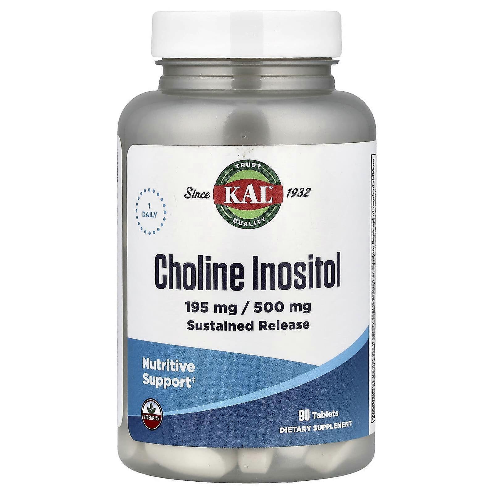 KAL, Choline Inositol, 90 Tablets, 2-Pack