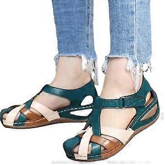 Sandali da donna con cinturini incrociati in tinta, antiscivolo e comodi, perfetti per la spiaggia, le feste, il lavoro e l'uso quotidiano - nbh