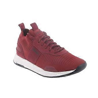 Boss Mens Titanium Knitted Trainers