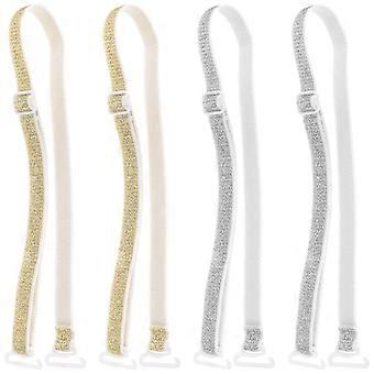 2 Pairs of Bra Straps Decorative Extension Bra Straps Detachable Straps for Women