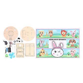 Play Robot Vacuum Toy Beech Kid Robot Sweeper Children Educational Science Assemble Kit