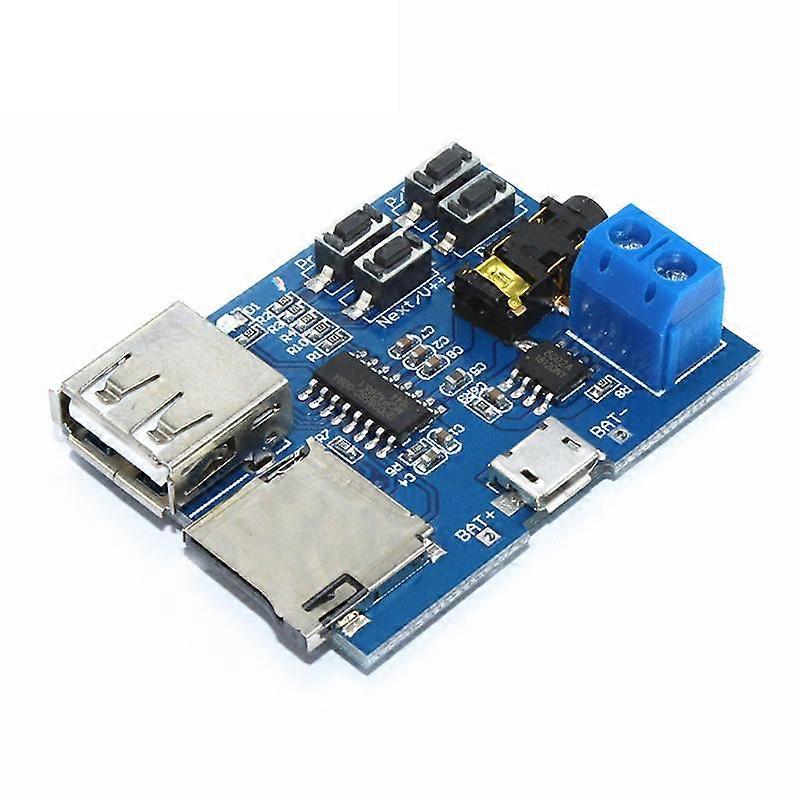 5V 3W Mp3 Audio Decoder Power Amplifier Board Micro Usb Tf Card
