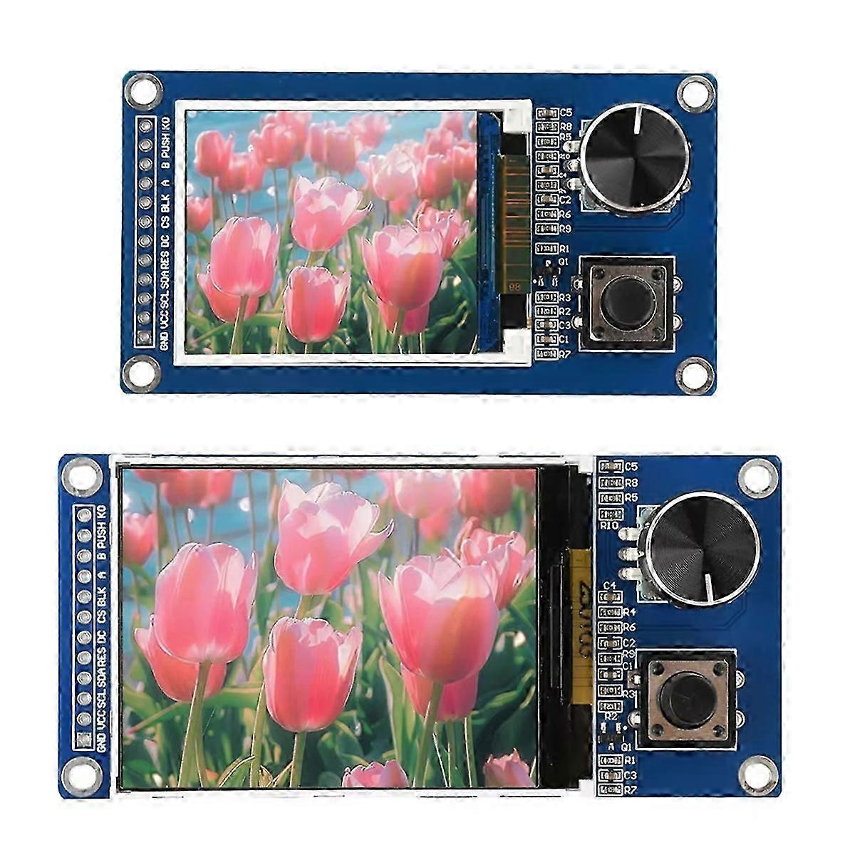 1.8-Inch TFT Display Screen with Ec11 Rotary Encoder Combination Module SPI Interface LCD Screen Ele