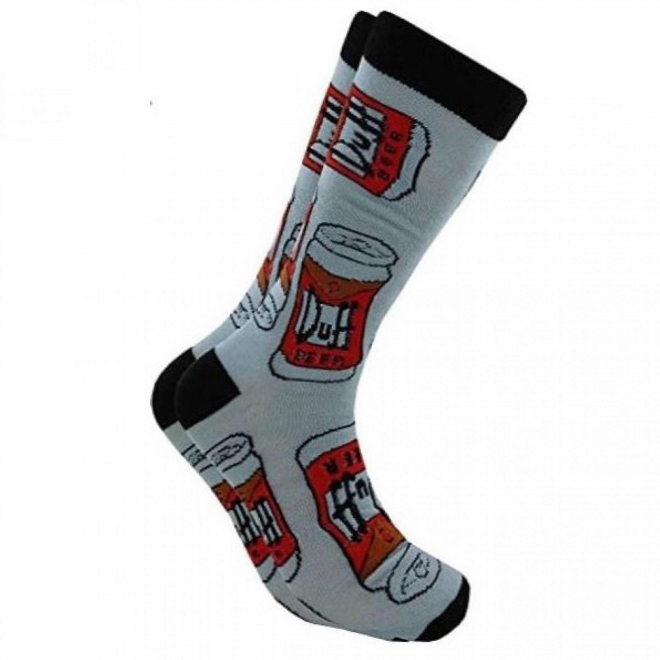 Les Simpsons Duff Beer All Over Crew Socks