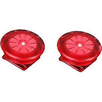 2 Stück laufendes Sicherheitslicht leuchtende Nachtlauf-LED-Mini-Licht-Clip (grün)