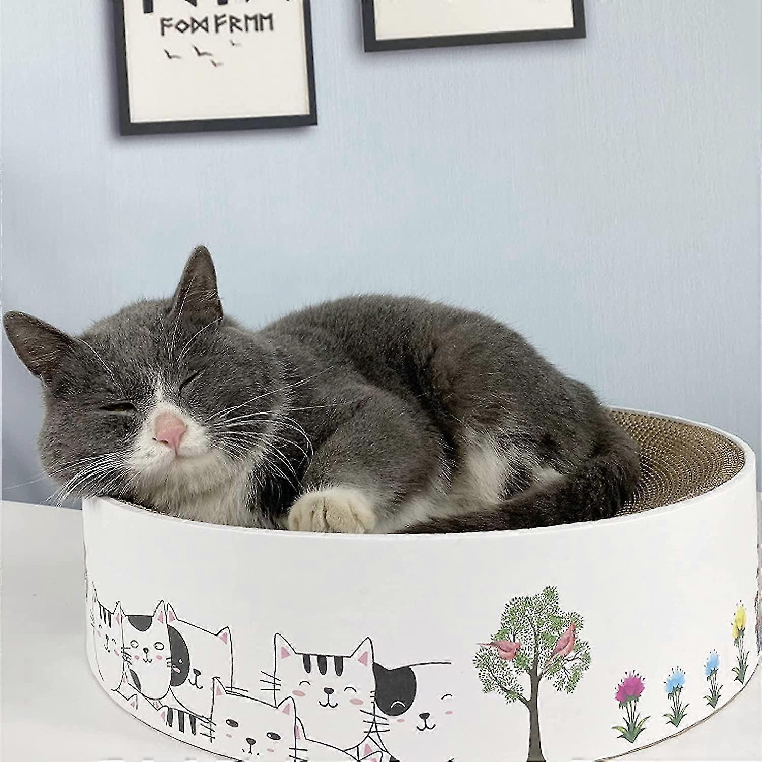 Cat Scratching Post, Round Multifunction Cat Scratching Toy,s