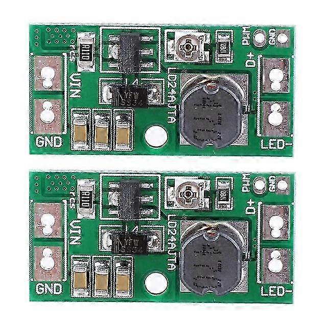 2Pcs Adjustable Driver Board 20w Dc6-24v Led Pwm Controller Dc-dc Step-down Constant Current Converter