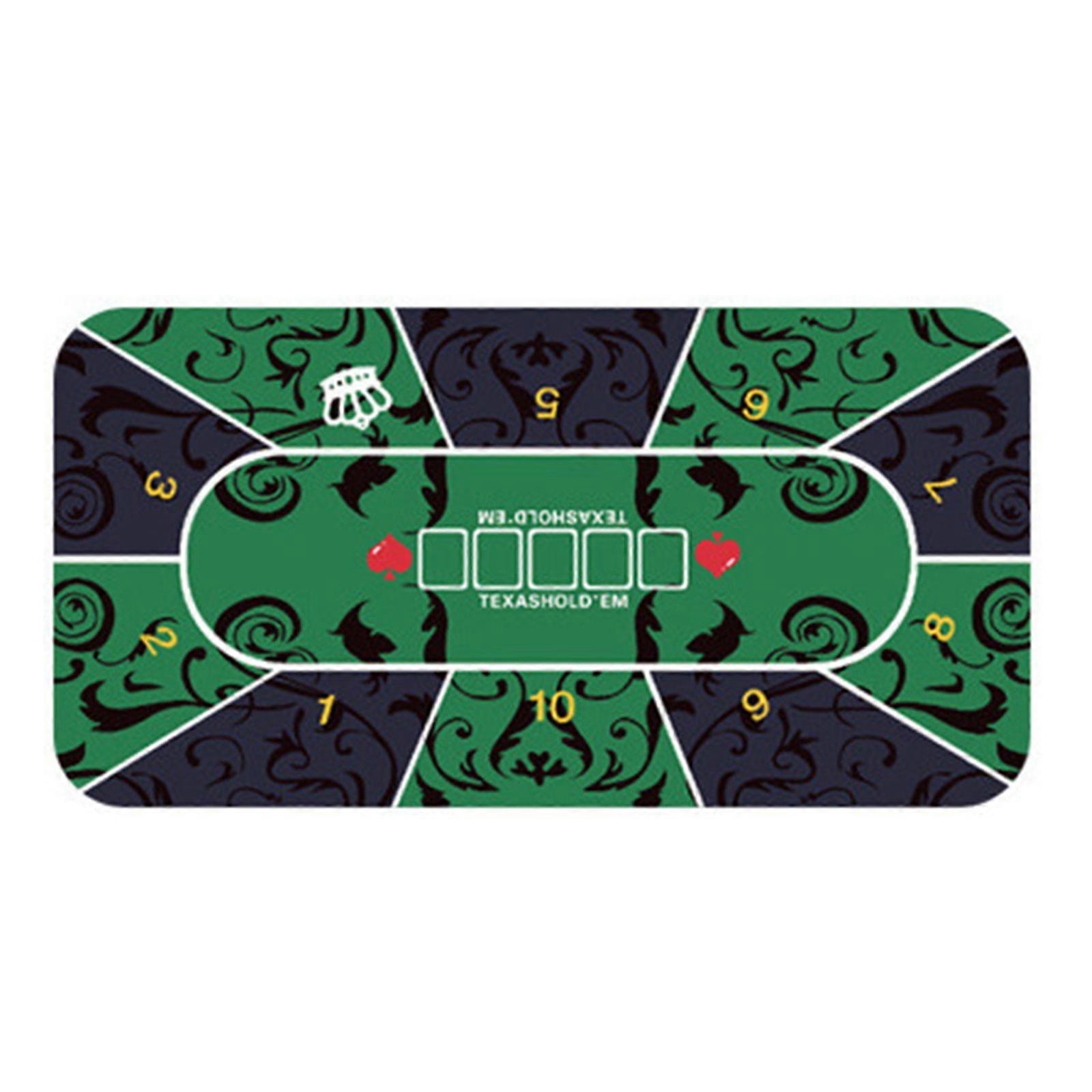 Durable 600x1200mm Poker Table Protector With Elastic Rubber Backing For Stable Secure Use  S
