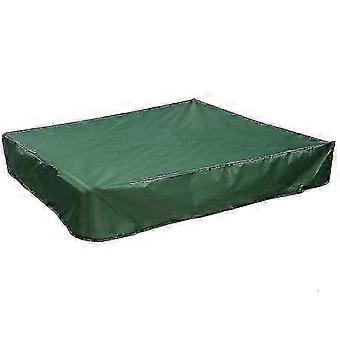 Sandpit cover, square dustproof sandpit cover with drawstring, waterproof sandpit/pool cover, green 26-27