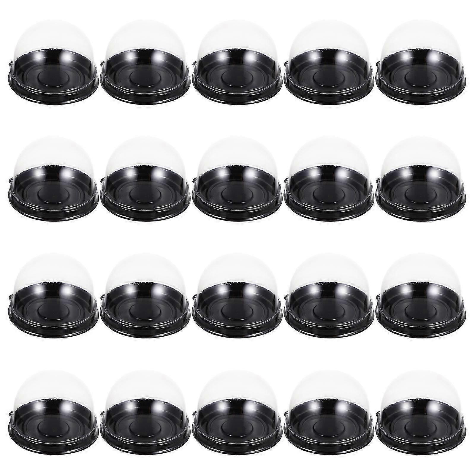 Egg-Yolk Puff Case for Storage Use 50Pcs Black Pe Creative Packaging Boxes