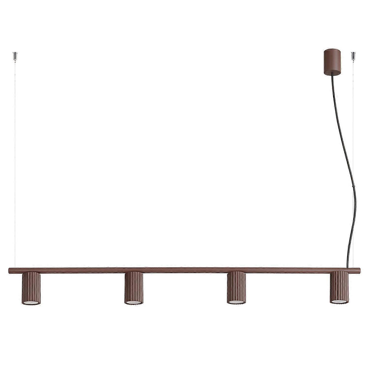 Chandelier KARBON 4 brown