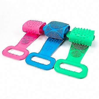 For Shower Use, 3pcs 27.6in Silicone Back Scrubber for Exfoliating Body