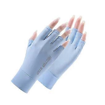 UPF 50+ Fingerless Sun Gloves for UV Protection Hand Cover for Women Fishing, Driving, Cycling, Hiking
