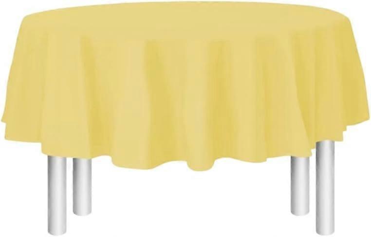 2Pcs PEVA Thickened Plastic Tablecloth Gold 2240x0.05mm